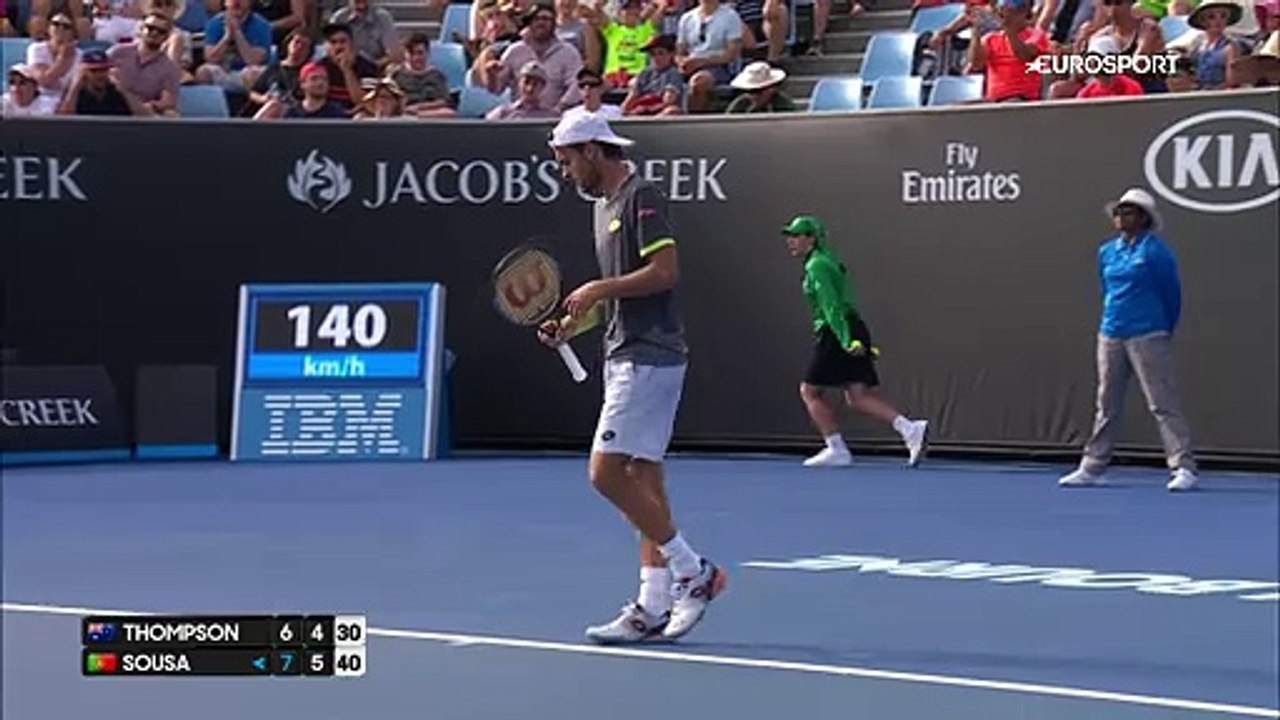 Avustralya Açık: Jordan Thompson - Joao Sousa (Özet)