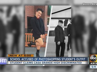 Casa Grande High student claims school photoshopped his outfit