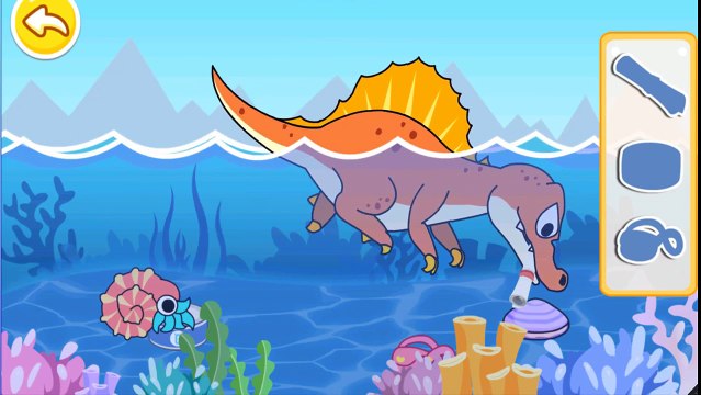 Kids Learn About Dinosaurs With Baby Panda Jurassic World Dinosaurs BabyBus Kids Game Video!