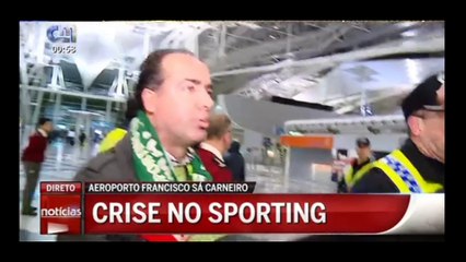 VIDEO COMPLETO | Chegada do Sporting ao aeroporto Francisco Sá Carneiro feat Emplastro