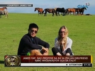 24Oras: James Yap, nag-propose na ba sa Italian girlfriend nang magbakasyon sila sa Italy?