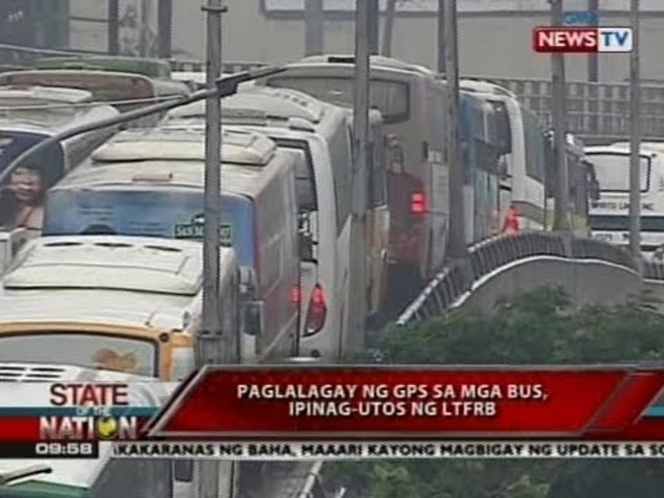 SONA: Paglalagay ng GPS sa mga bus, ipinag-utos ng LTFRB