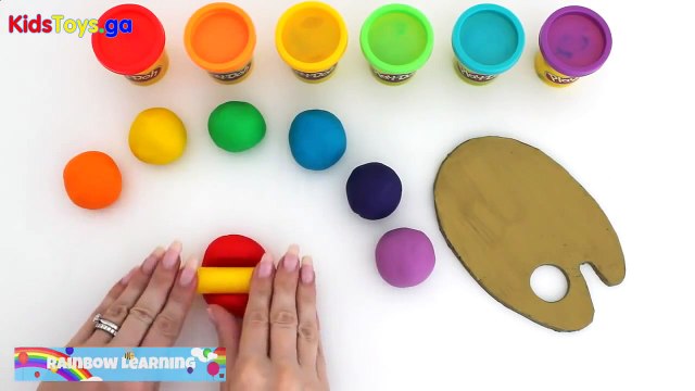 Kids Toys P3 Learn Rainbow Colors with PlayDoh Creative Fun for Kids with Play Dough Art YouTube
