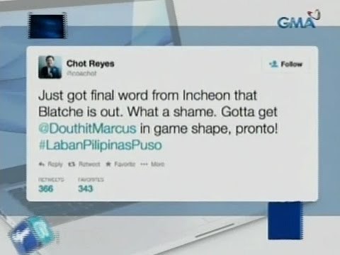 Saksi: Andray Blatche, hindi na makakapaglaro sa darating na Asian Games