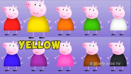 Learn the Colours with Peppa Pig Clothes - Video for Kids
