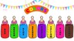 Learning Colors with 3D Colour Liquids Baby Bottles   Toys Inside Bottles for Babies Kids