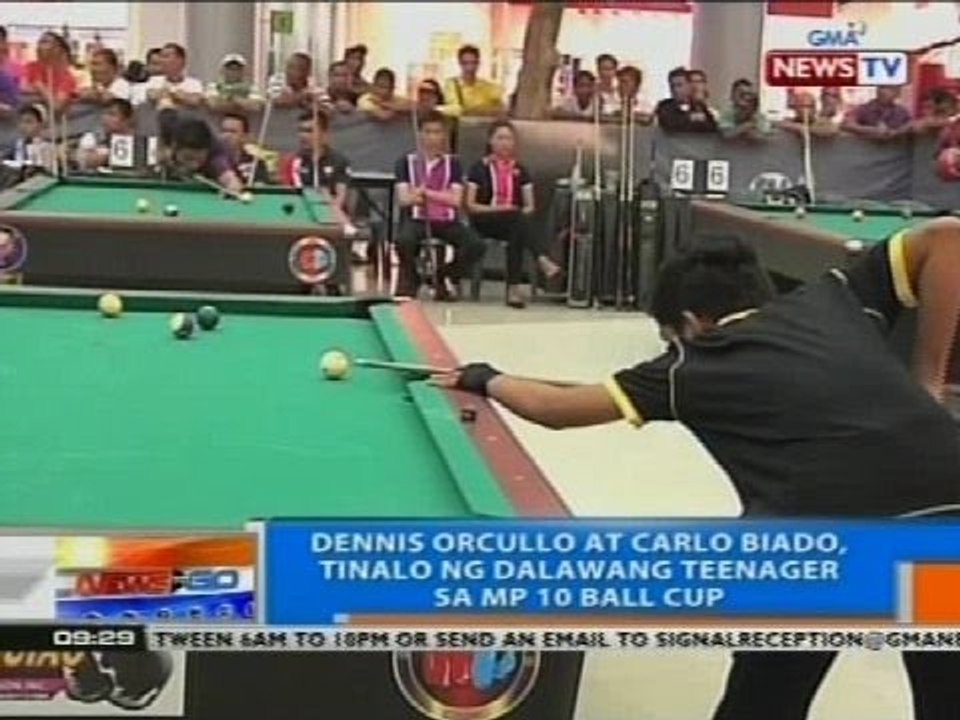 NTG: Dennis Orcullo at Carlo Biado, tinalo ng dalawang teenager sa MP 10 Ball Cup