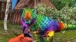 Learning Nursery Rhymes Colourful 3D Animals & Dainosuer Learn Colours & Farm Animals