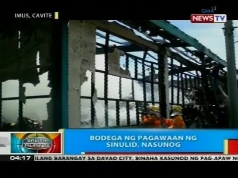 BP: Bodega ng pagawaan ng sinulid sa Imus, nasusunog