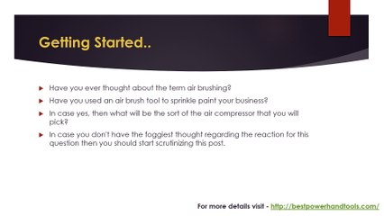 Air Brush Compressors