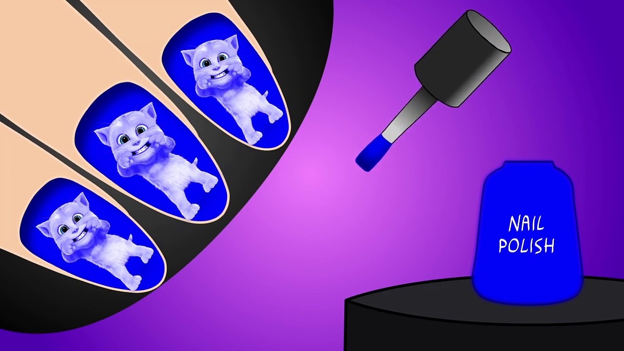 Learn Colors with Surprise Nails Polish Colours to Kids and Toddlers