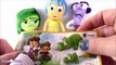 Disney Pixar INSIDE OUT Dolls KINDER SURPRISE! Open 3 Kinder Surprise Eggs with Disgust Joy and Fear