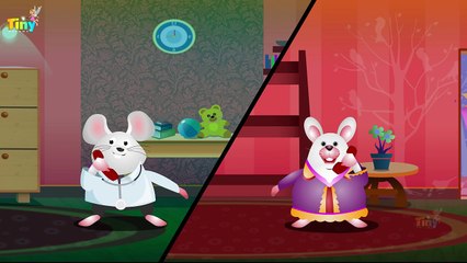 Five Little Mice Jumping | Funny Animated Videos For Kids | TinyDreams