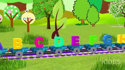 ABC Train Song | ABC Songs for Children & Nursery Rhymes | Popular Nursery Rhymes For Kids