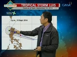 24Oras: PAGASA: Bagyong Luis, lumakas; signal no. 1, nakataas na sa Catanduanes