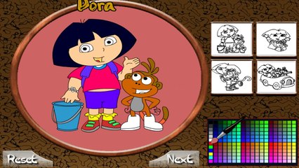 Coloring Dora and Boots - Dora the Explorer