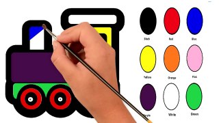 Colors for Children to Learn with Train - Colours for Kids to Learn - Kids Learning Videos   HD