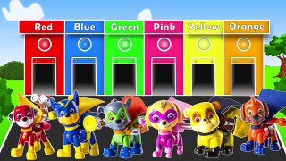 Learn Colors with Paw Patrol Superheroes toys Toddler Children and Kids Learning Colors