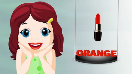 *Learn colors with Lipstick. Best fun Learning Videos for Kids Toddlers Nursery Children