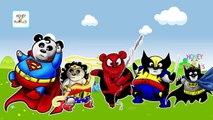 Superheroes Panda Funny Finger Family Cartoon Songs HD | Panda Superheroes Children Nursery Rhymes