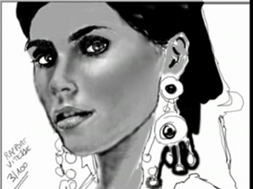Nelly FURTADO (Speed Painting) by Kzerphii Toomk