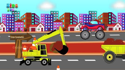 Monster Truck Car Wash | Car Wash | Videos For Kids | Childrens Videos
