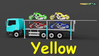 Learning Colors For Children With Motocycle - Learn Colors with Motorcycle - Kids Learning Video