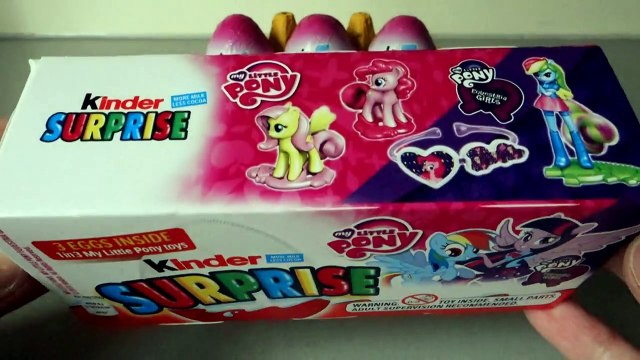 My Little Pony Equestria Girls Kinder Surprise Egg Unwrapping