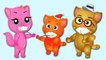 Finger Family Funny Cats - Funny Cats Brushing his teeth finger family Rhyme for Kids.mp4