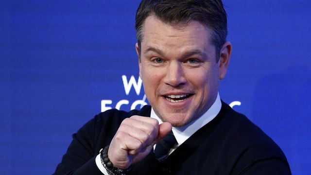 Fórum de Davos: Matt Damon diz que é preciso dar benefício da dúvida a Trump