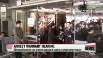 Samsung heir appears for arrest warrant hearing