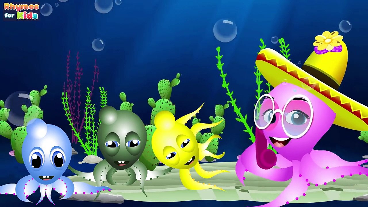 Five Little Octopus Jumping | Nursery Rhymes for Kids – Видео Dailymotion