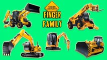 Строительные грузовики Finger Family песня для детей | Обучение Транспортные средства