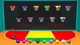 Colors & Numbers for Children to Learn with Colors BasketBall Shooting games
