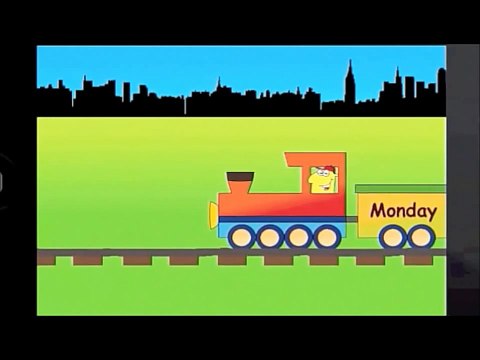 Learn Days Of The Week Song Train - learning days of the week simple song for kids