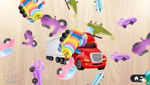 Transport for Kids - Learn Vehicles Names and Sounds -  Car Truck Construction Vehicles Bus