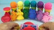 Rainbow Colours Play Doh Sparkle Balls with Assorted Molds Fun and Creative for Kids