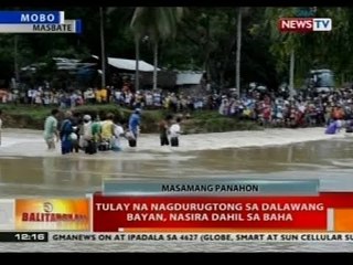 BT: Tulay na nagdurugtong sa dalawang bayan, nasira dahil sa baha