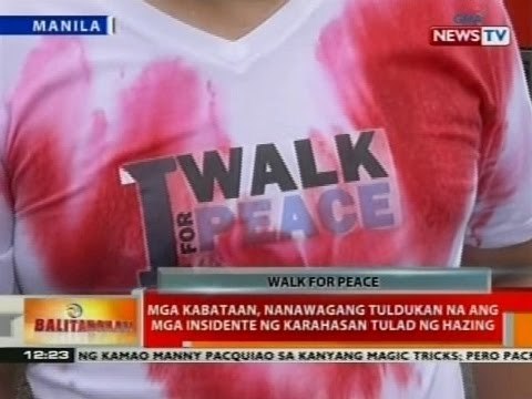 Mga kabataan, nanawagang tuldukan na ang mga insidente ng karahasan tulad ng hazing