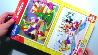 (•‿•) Mickey Mouse CHRISTMAS Puzzle Games Rompecabezas De Play Kids Learning Toys quebra-cabeça