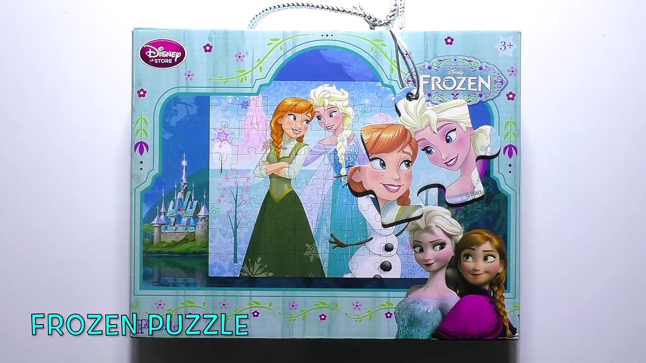 Disney Puzzle Games FROZEN Rompecabezas de Elsa Olaf Anna Kids Learning Toys Frozen Puzzles