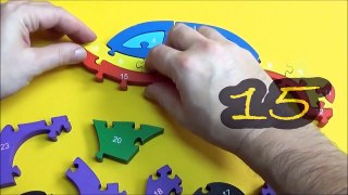 Learning NUMBERS with Children WOODEN PUZZLE   Kids Learning Toy VOL 15