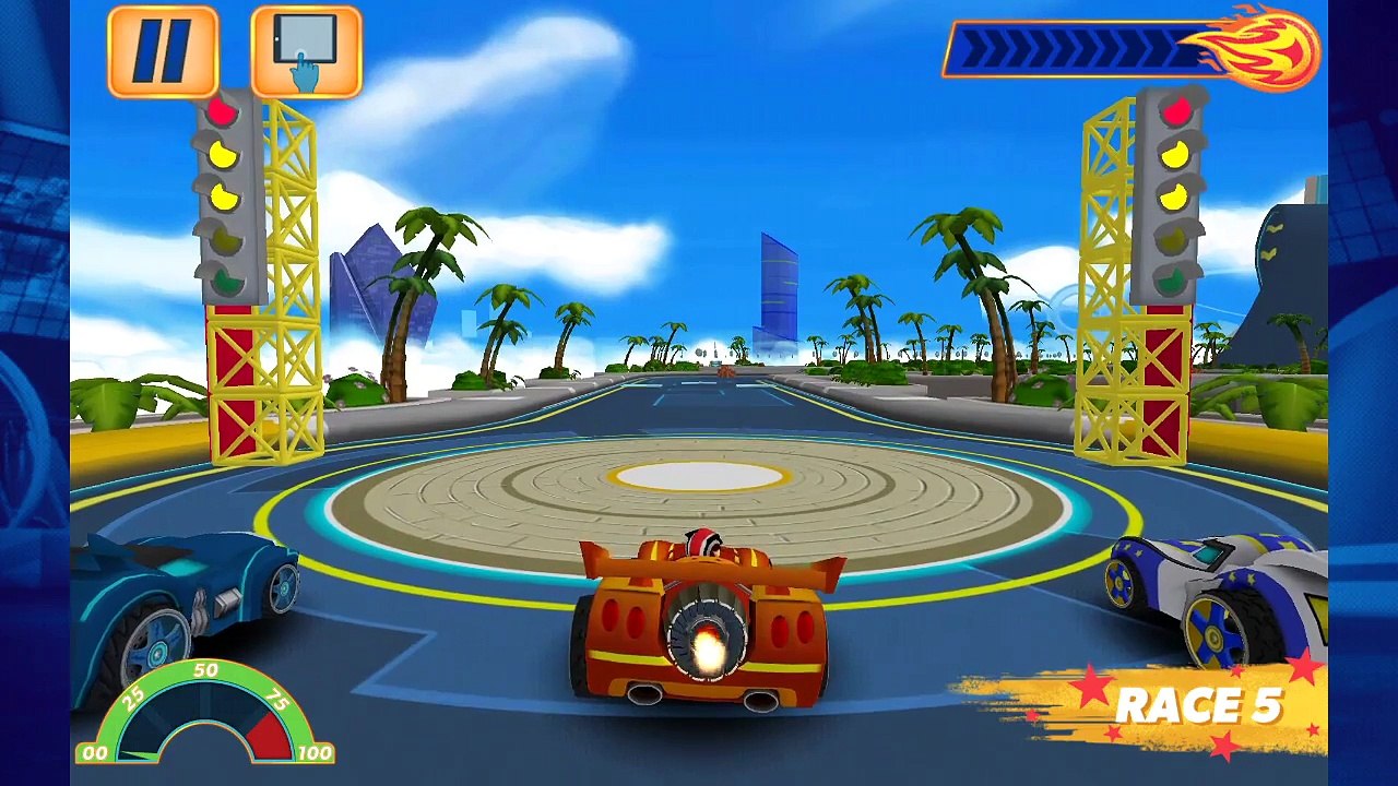 Blaze And The Monster Machines- Velocityville. Game for Kids in English.