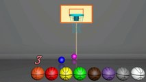 Colors BasketBall Shooting game for Childrens to Learn Colours and Numbers! Kids Learning