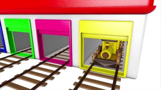Learn Colors with Colorful Trains Colours for Kids Toddlers and Children
