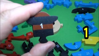 Learning NUMBERS with WOODEN PUZZLE Thomas the Tank Engine Puzzle Toy VOL 1