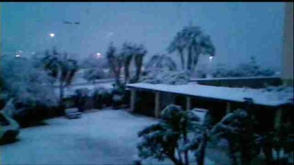 La nieve cubre la costa de Dénia (Alicante)