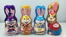 Surprise Chocolate Bunny with Teletubbies Tinky Winky Dipsy Laa Laa and Po Toys Inside