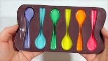 Como hacer cucharitas de leche - gominola arcoiris - Color y formas