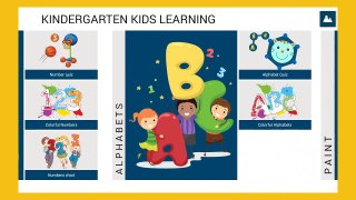 Kindergarten Kids learning Kids learn Alphabet and Numbers Education app for Kids